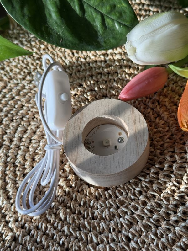 LED-lampe flerfarge m/usb