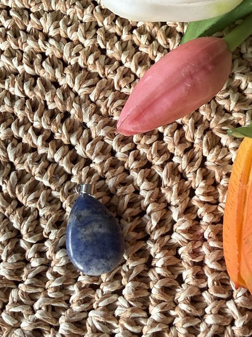 Hovedbilde Anheng dråpe, sodalitt. 8x20 mm