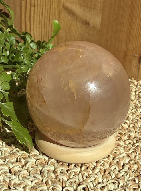 Hovedbilde Ildkvarts kule 6 cm (#88A)