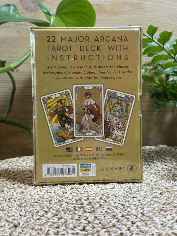 Golden Art Nouveau Tarot, 22 forgylte kort
