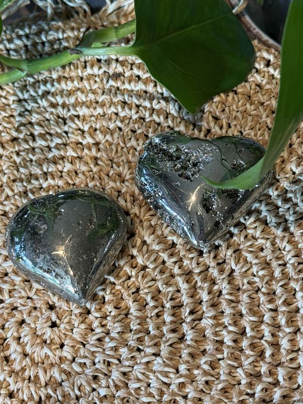 Pyritt hjerte 4-6 cm, Peru