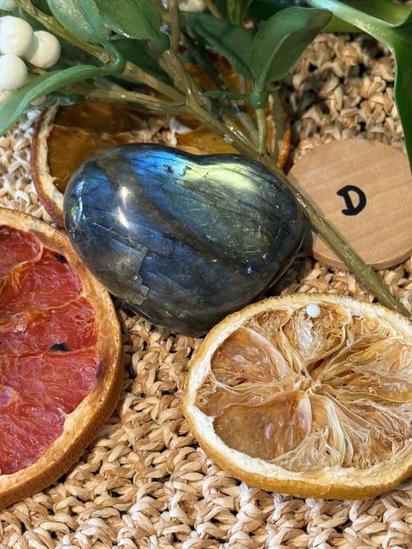 Labradoritt hjerte 4-6 cm 